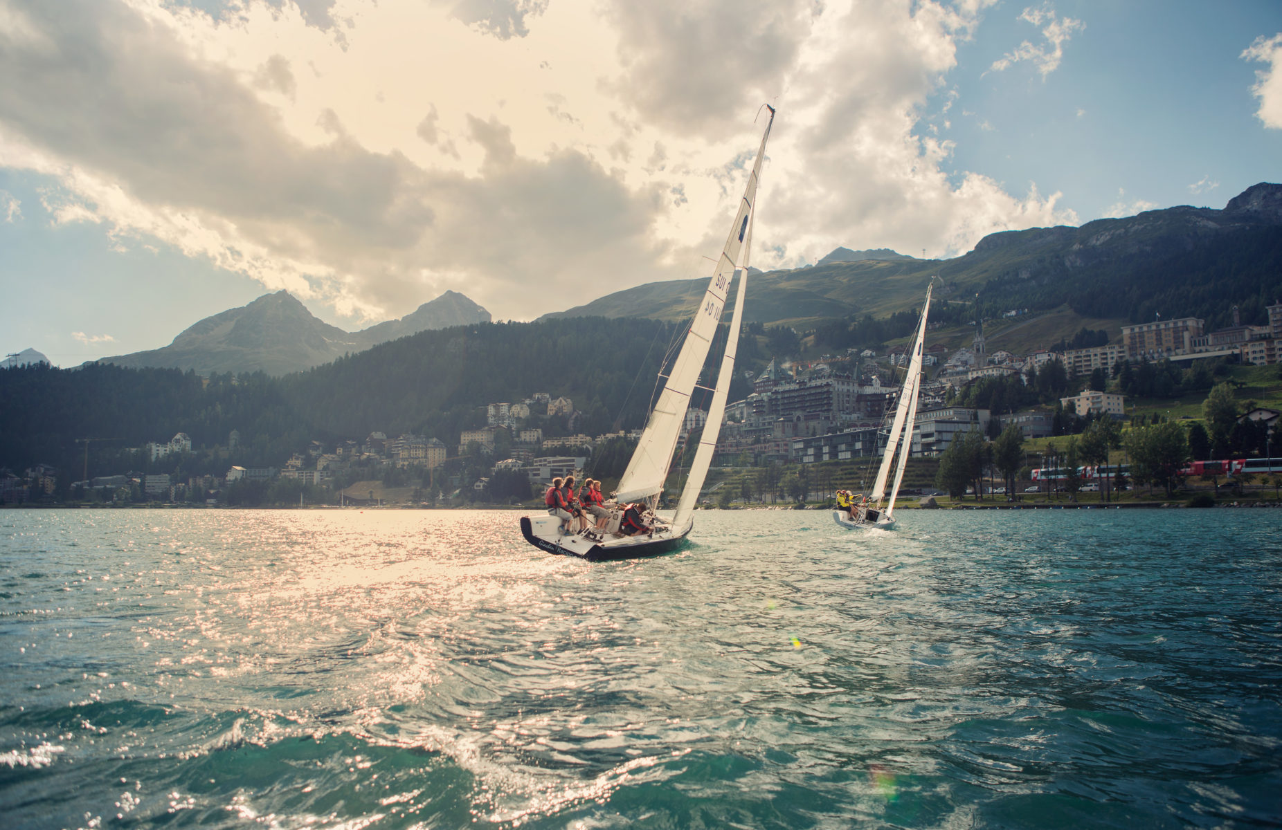 Sul lago di St.Moritz si può anche veleggiare Foto di Filip Zuan