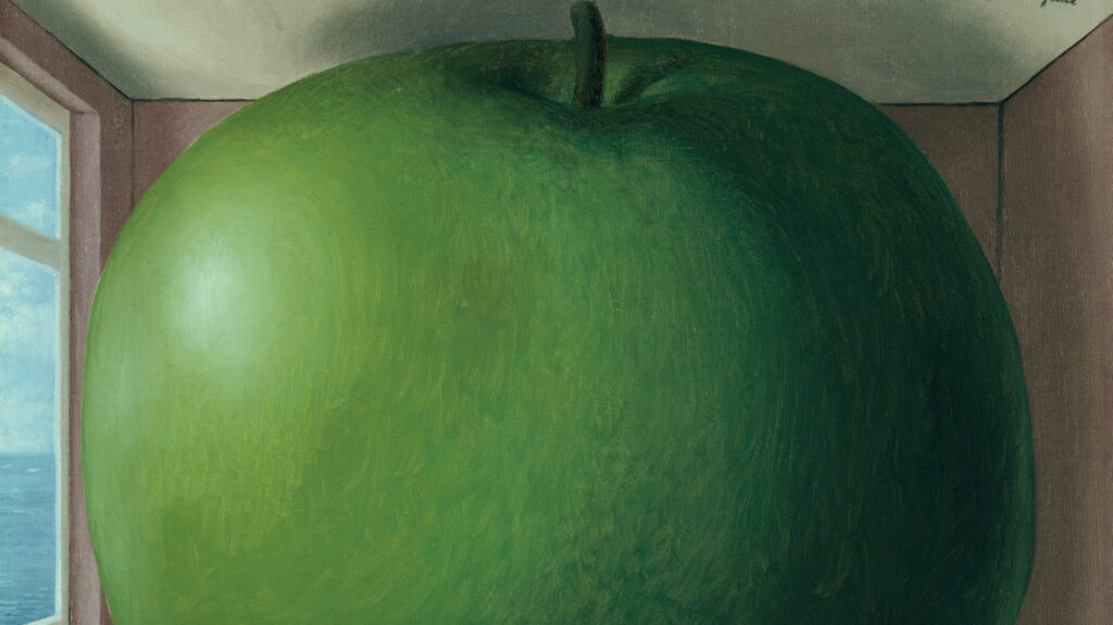 René Magritte, La chambre d'écoute, 1958
