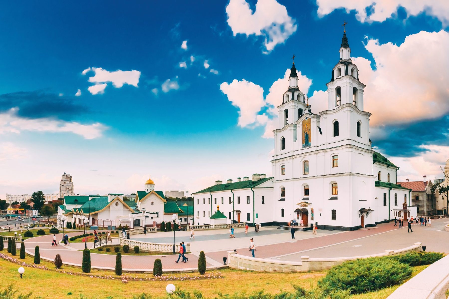 La Cattedrale dello Spirito Santo è uno dei principali luoghi di interesse di Minsk, capitale della Bielorussia