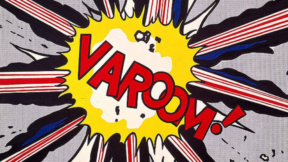 Roy Lichtenstein, Varoom, tra le opere della mostra Pop Art, a Palazzo Reale nel 2020