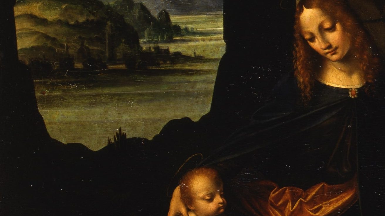 leonardo e la mostra Marco d'Oggiono, Vergine Rocce