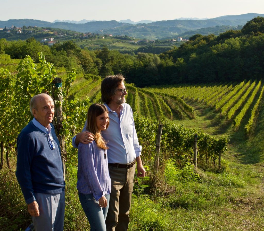 Marco, Ilaria e Roberto Felluga